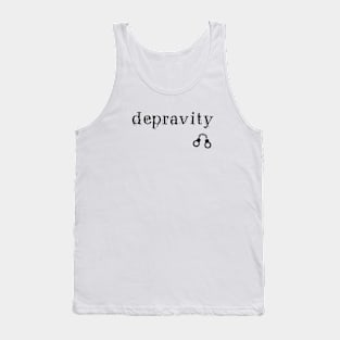 Depravity Handcuffs Small Light-Monotone Tank Top